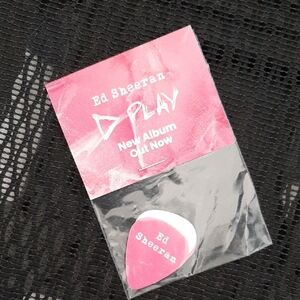 Ed Sheeran Pink Guitar Pick and Card